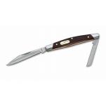 Buck 375 Deuce UK EDC Two Blade Pocket Knife 2-5/8" Closed, Woodgrain Handles
