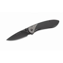 Buck 327 Nobleman Folding 2.6" Titanium Coated Blade and Stainless Steel Handle