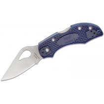 Spyderco Byrd Knives Robin 2 Folding Knife - 2.5" Plain Blade, Blue FRN Handle - BY10PBL2