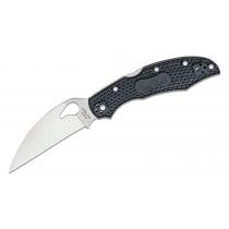 Spyderco Byrd Knives Cara Cara 2 Lightweight Folding Knife - 3.83" Plain Wharncliffe Blade, Black FRN Handles - BY03PBKWC2