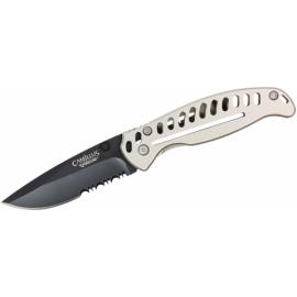 Camillus EDC3 Folding Knife - 3" AUS 8 Stainless Steel Blade Stainless Steel Handle