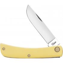 Case Cutlery Sod Buster Junior UK EDC Pocket Knife Yellow - 2.87" Stainless Steel Blade, Yellow Syntetic Handle