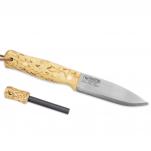 Casstrom Lars Falt Knife with Firesteel 4.5" Sleipner Steel Blade Curly Birch Handle