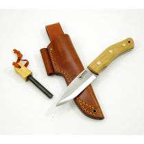 Casstrom No.10 Swedish Forest Knife with Oak Handle and Fire Steel - 3.93" Blade, Oak Handle