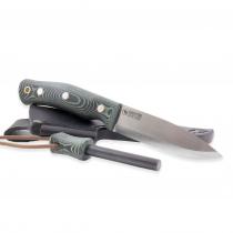 Casstrom No.10 Swedish Forest Knife with Green Micarta Handle and Fire Steel - 3.93" Blade, Micarta Handle