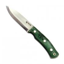 Casstrom No.10 SFK Micarta Knife - 3.9" Carbon Blade Green Micarta Handle Kydex Sheath