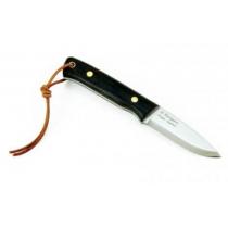 Casstrom Woodsman Knife - 3.54" Carbon Steel Blade - Bog Oak Handle