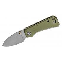 CIVIVI Knives C19068S-5 Ben Petersen Baby Banter Folding Knife - 2.34" Nitro-V Stonewashed Blade Green G10 Handle