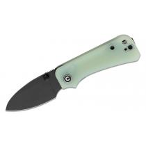 CIVIVI Knives Baby Banter Folding Knife - 2.34" Black Stonewashed Blade Jade G10 Handles