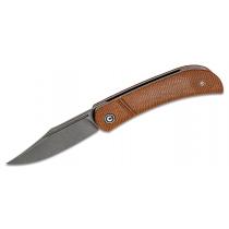 CIVIVI Knives C2015A Appalachian Drifter UK EDC Knife - 2.96" S35VN Blade Brown Micarta Handle