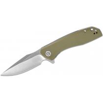 CIVIVI Knives C801A Baklash Pocket Knife - 3.5" 9Cr18MoV Satin DP Blade OD Green G10 Handle