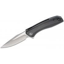 CIVIVI Knives C801E Baklash Pocket Knife - 3.5" 9Cr18MoV Satin DP Blade Black Ebony Wood Handle