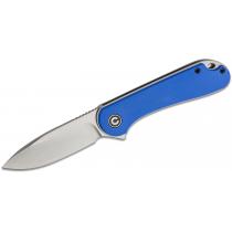 CIVIVI Knives C907F Elementum Knife - 2.96" D2 Satin Blade Blue G10 Handle Liner Lock