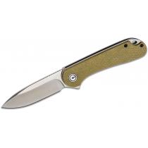 CIVIVI Knives C907S Elementum Knife - 2.96" D2 Satin Blade Olive Micarta Handle Liner Lock