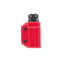 Clip & Carry Kydex Sheath for Leatherman Charge and Charge+ - Red Carbon Fibre