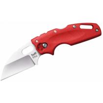Cold Steel Tuff Lite Folding Knife 2.5" Plain Blade, Red Griv-Ex Handles