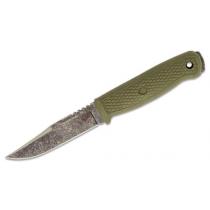 Condor Bushglider Fixed Blade Knife 4.2" 1095 Carbon Steel Blade, Army Green Polypropylene Handle and Sheath