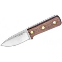 Condor Compact Kephart Fixed Blade Knife 2.57" 1095 Carbon Steel, Walnut Wood Handle, Welted Leather Sheath