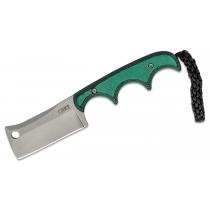 CRKT 2383 Minimalist Cleaver Fixed Blade Neck Knife 2.131" Blade, Resin Infused Fiber Handles, Polypropylene Sheath