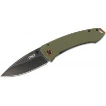CRKT 2520 Tuna Folding Knife 3.221" Black Blade, OD Green G10 and Stainless Steel Handles