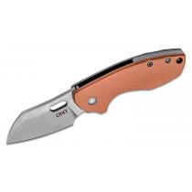 CRKT 5311 Jesper Voxnaes Pilar Copper Folding Knife 2.402" Satin Plain Blade, Stainless Steel Handles