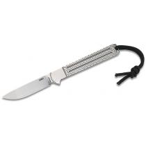 CRKT 7524 Jeff Park Testy Neck Knife 2.38" Blade, Skeletonized Steel Handle, Thermoplastic Sheath
