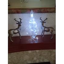 Christmas Tree with LED Lights, Easy Assemble ideal for Table, Windowsill or Office Desk - 30cm tall