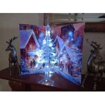 Ultimate Christmas Card with 30cm Christmas Tree with LED Lights, Complete Gift Pack