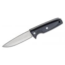 EKA Nordic W12 Fixed Blade Knife - 4.72" Plain Blade, G10 Handles, Leather Sheath