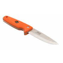 EKA Nordic W12 Hunting Knife - 4.7" Steel Blade - Orange Handle