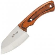 Elk Ridge Gorge Fixed Blade Knife - 3" Stainless Steel Wharncliffe Blade, Pakka Wood Handle