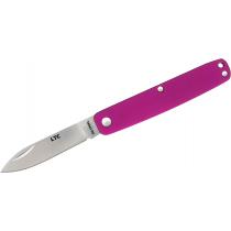 Fallkniven LTC Legal to Carry UK EDC Pen Knife - 2.25" 3G Satin Blade, Purple Aluminum Handles