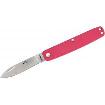 Fallkniven LTC Legal to Carry UK EDC Pen Knife - 2.25" 3G Satin Blade, Red Aluminum Handles