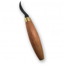 Flexcut KN55 Spear Point Variable Radius Hook Knife - 2.24" Blade, Smooth Cherry Wood Handle