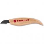 Flexcut KN26 Right-Handed Hook Knife 1.125" Carbon Steel Blade, Ash Wood Handles