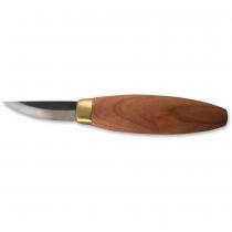 Flexcut KN53 Stub Sloyd Wood Carving Knife - 2.48" Blade, Smooth Cherry Wood Handle