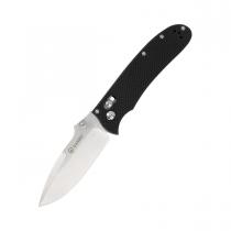 Ganzo D704 Pocket Knife - 3.34" Blade, Black G10 Handle