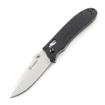 Ganzo G704 Black Lightweight Folding Pocket Knife - 3.34" Blade, Black G10 Handle