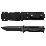 Gerber StrongArm Knife 4.8" Black Plain Blade Black Nylon Handle