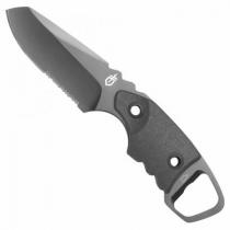 Gerber Epic Knife - 3.46" Part Serrated Edge Fixed Blade Knife with Bottle Opener
