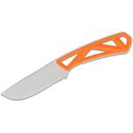 Gerber Exo-Mod Fixed Blade Knife, Stonewashed Drop Point Blade, Orange Handles, Snap-Together Modular Sheath