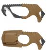 Gerber Strap Cutter - Brown - 420HC Steel - Rubber Grip -Glass Breaker