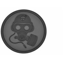 Hazard 4 Special Forces Gas Mask 3D Polymer Velcro Morale Patch - Black