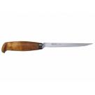 Helle HEL62 Fiskekniv Norwegian Fishing Knife - 155mm Blade, Birch Handle, Leather Sheath