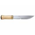 Helle HEL70 Lappland Camp Knife - 213mm Blade, Birch and Brass Handle, Leather Sheath