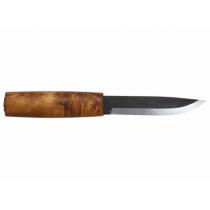 Helle Viking Knife - 109mm Blade, Curly Birch Handle, Leather Sheath