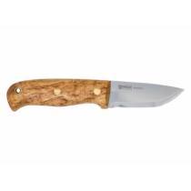 Helle Wabakimi Knife - 3.3" Triple Laminated Blade - Curly Birch Handle