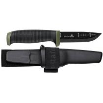 Hultafors OK4 Bushcraft and Survival Knife - 3.66" Black Carbon Blade