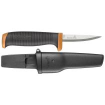 Hultafors Precision Knife - Black and Orange 3.66" Carbon Steel Blade