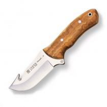 Joker CO65 Fixed Blade Skinner Knife with Gut Hook - 3.94" Blade - Olive Wood Handle